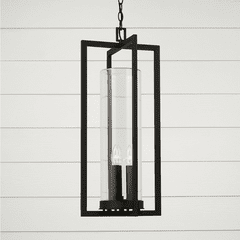 Capital Lighting Kent 3-Light Outdoor Hanging-Lantern - 948232BK