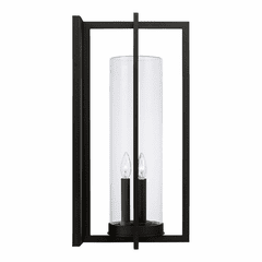 Capital Lighting Kent 3-Light Outdoor Wall-Lantern - 948231BK