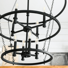 Capital Lighting Lancaster 8-Light Foyer - 528781BI Capital Lighting Lancaster 8-Light Foyer - 528781BI