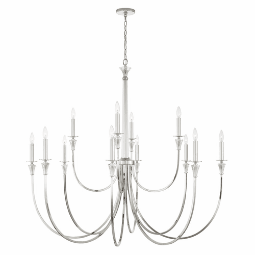 Capital Lighting Laurent 12-Light Chandelier - 441801PN