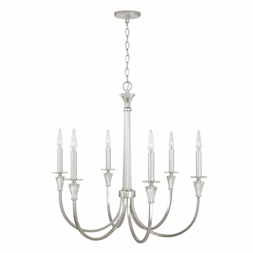 Capital Lighting Laurent 6-Light Chandelier - 441861PN