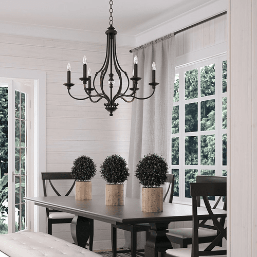 Capital Lighting Leigh 6-Light Chandelier - 4706BB-000