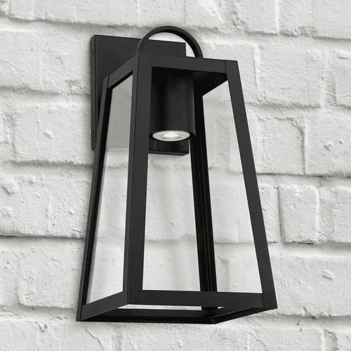 Capital Lighting Leighton 1-Light Outdoor Wall-Lantern - 943711BK-GL