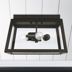 Capital Lighting Leighton 3-Light Outdoor Flush - 943736OZ