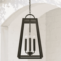 Capital Lighting Leighton 4-Light Outdoor Hanging-Lantern - 943744OZ