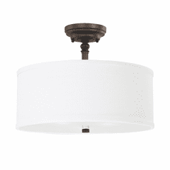 Capital Lighting Loft 3-Light Semi-Flush - 3923BB-480