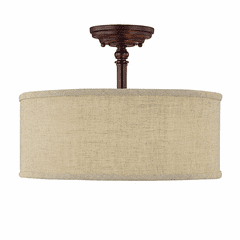 Capital Lighting Loft 3-Light Semi-Flush - 3923BB-479