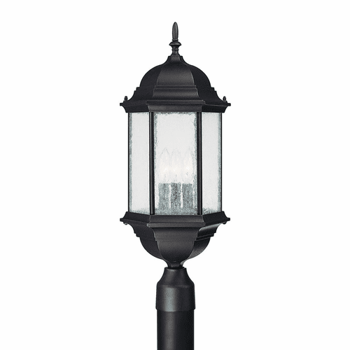 Capital Lighting Main Street 3-Light Outdoor Post-Lantern - 9837BK