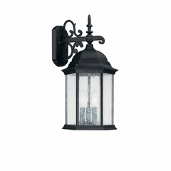 Capital Lighting Main Street 3-Light Outdoor Wall-Lantern - 9834BK Capital Lighting Main Street 3-Light Outdoor Wall-Lantern - 9834BK
