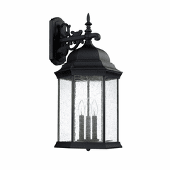 Capital Lighting Main Street 3-Light Outdoor Wall-Lantern - 9838BK