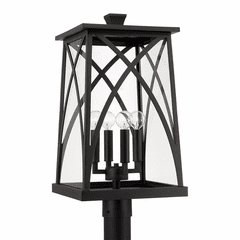 Capital Lighting Marshall 4-Light Outdoor Post-Lantern - 946543BK
