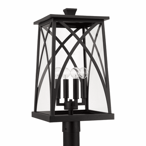 Capital Lighting Marshall 4-Light Outdoor Post-Lantern - 946543BK