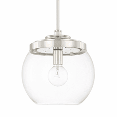 Capital Lighting Mid Century 1-Light Pendant - 321111PN