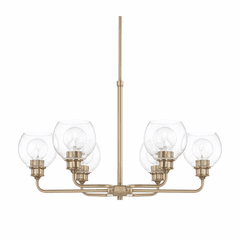 Capital Lighting Mid Century 6-Light Chandelier - 421161AD-426 Capital Lighting Mid Century 6-Light Chandelier - 421161AD-426