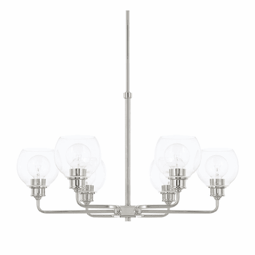 Capital Lighting Mid Century 6-Light Chandelier - 421161PN-426