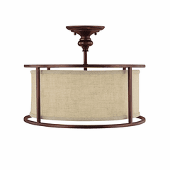 Capital Lighting Midtown 3-Light Semi-Flush - 3914BB-458 Capital Lighting Midtown 3-Light Semi-Flush - 3914BB-458