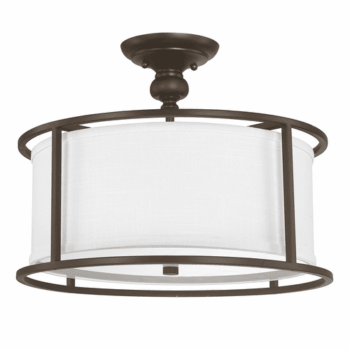 Capital Lighting Midtown 3-Light Semi-Flush - 3914BB-459
