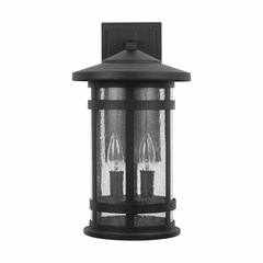 Capital Lighting Mission Hills 2-Light Outdoor Wall-Lantern - 935521BK
