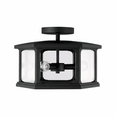 Capital Lighting Walton 3-Light Outdoor Semi-Flush - 946632BK