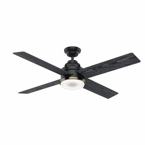 Casablanca Daphne 54" Indoor LED Ceiling Fan - Matte Black - 59414