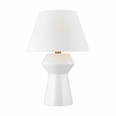 Chapman & Myers Abaco 1-LT Table Lamp - White - CT1061ARCBBS1 Chapman & Myers Abaco 1-LT Table Lamp - White - CT1061ARCBBS1