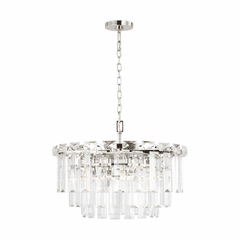 Chapman & Myers Arden 10-LT Small Chandelier - Nickel - CC12610PN Chapman & Myers Arden 10-LT Small Chandelier - Nickel - CC12610PN