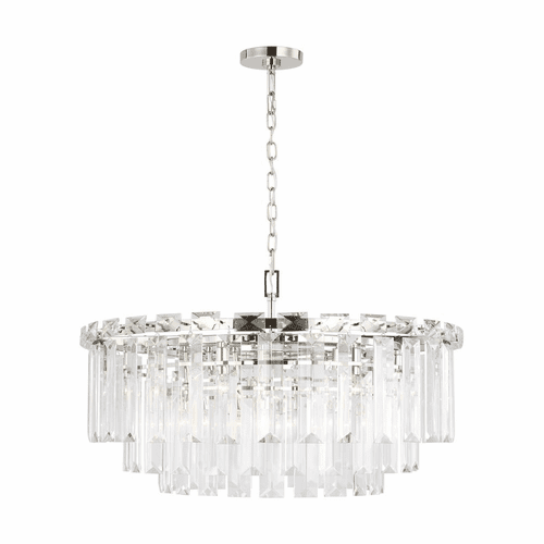 Chapman & Myers Arden 16-LT Large Chandelier - Nickel - CC12716PN