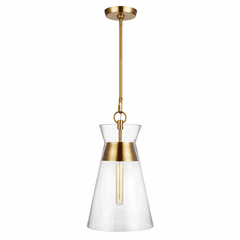 Chapman & Myers Atlantic 1-LT Pendant - Burnished Brass - CP1021BBS