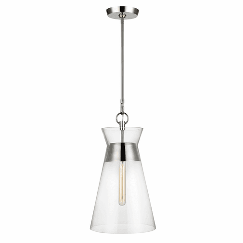 Chapman & Myers Atlantic 1-LT Pendant - Polished Nickel - CP1021PN