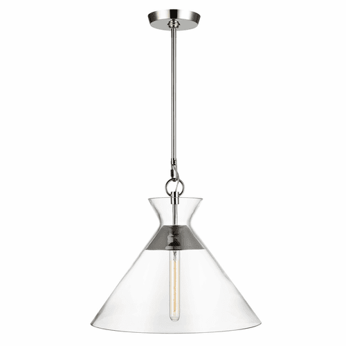 Chapman & Myers Atlantic 1-LT Pendant - Polished Nickel - CP1031PN