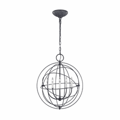 Chapman & Myers Bayberry 5-LT Medium Pendant - Weathered Galvanized - CP1255WGV