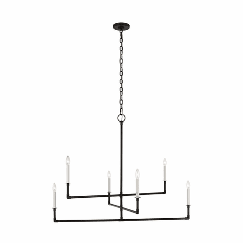 Chapman & Myers Bayview 6-LT Chandelier - Iron - CC1356AI