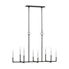 Chapman & Myers Bayview 8-LT Linear Chandelier - Iron - CC1368AI