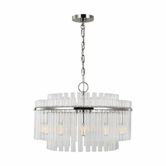 Chapman & Myers Beckett 12-LT Small Chandelier - Nickel - CC12812PN Chapman & Myers Beckett 12-LT Small Chandelier - Nickel - CC12812PN