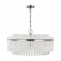 Chapman & Myers Beckett 16-LT Large Chandelier - Nickel - CC12916PN Chapman & Myers Beckett 16-LT Large Chandelier - Nickel - CC12916PN