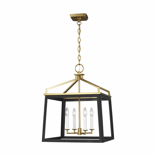 Chapman & Myers Carlow 4-LT Large Lantern - Midnight Black  - CC1554MBKBBS
