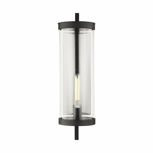 Chapman & Myers Eastham 1-LT Lg Outdoor Wall Lantern - Textured Black - CO1291TXB
