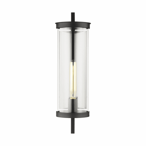Chapman & Myers Eastham 1-LT Med Outdoor Wall Lantern - Textured Black - CO1301TXB