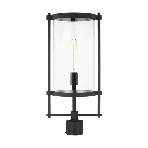Chapman & Myers Eastham 1-LT Outdoor Post Lantern - Textured Black - CO1351TXB