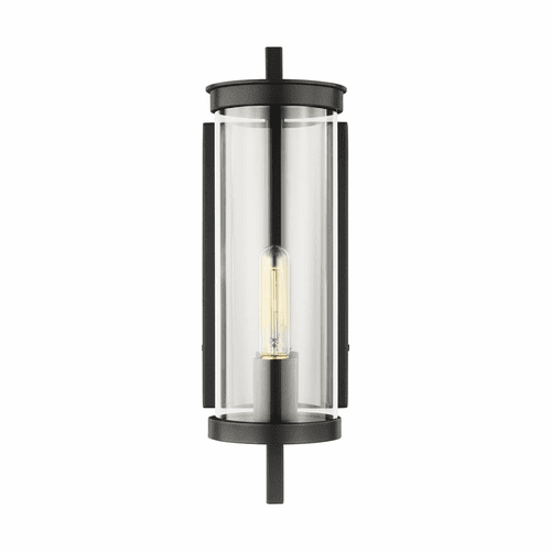 Chapman & Myers Eastham 1-LT Sm Outdoor Wall Lantern - Textured Black - CO1311TXB
