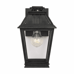 Chapman & Myers Falmouth 1-LT Outdoor Wall Lantern - Zinc - CO1001DWZ