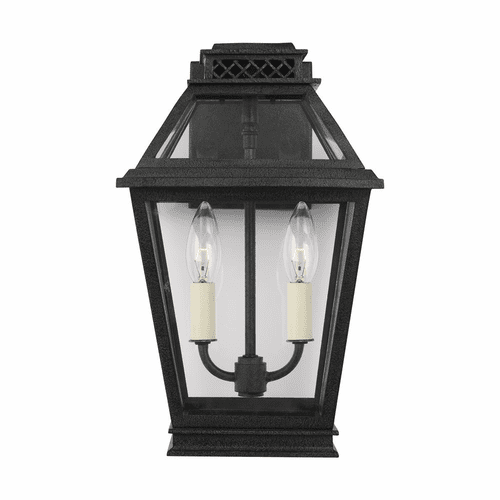 Chapman & Myers Falmouth 2-LT Outdoor Wall Lantern - Zinc - CO1012DWZ