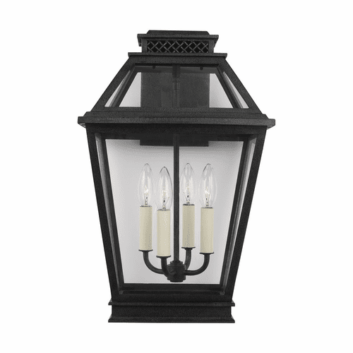 Chapman & Myers Falmouth 4-LT Outdoor Wall Lantern - Zinc - CO1034DWZ
