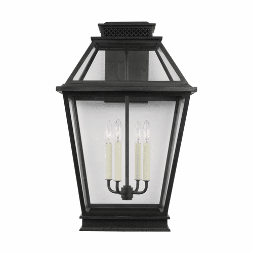 Chapman & Myers Falmouth 4-LT Outdoor Wall Lantern - Zinc - CO1044DWZ