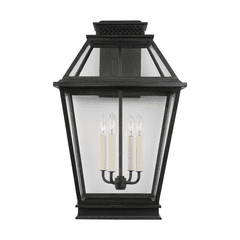 Chapman & Myers Falmouth 4-LT Outdoor Wall Lantern - Zinc - CO1044DWZ