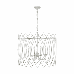 Chapman & Myers Gardner 4-LT Chandelier - Rustic White - CC1154RWT