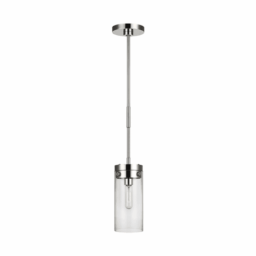 Chapman & Myers Garrett 1-LT Pendant - Polished Nickel - CP1001PN