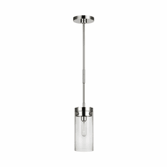 Chapman & Myers Garrett 1-LT Pendant - Polished Nickel - CP1001PN