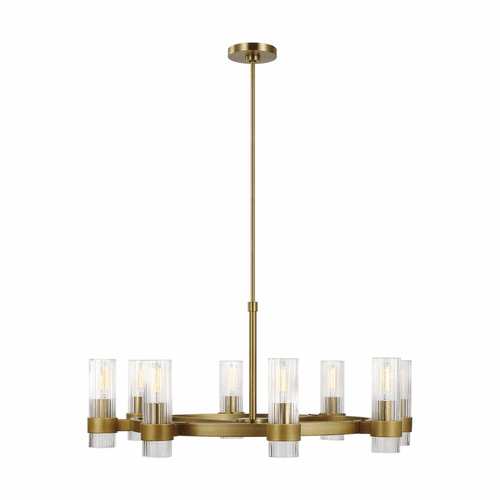 Chapman & Myers Geneva 8-LT Chandelier - Brass - CC1378BBS