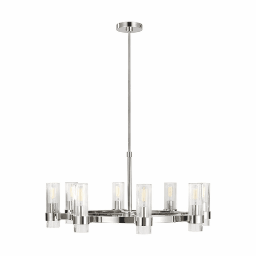 Chapman & Myers Geneva 8-LT Chandelier - Nickel - CC1378PN
